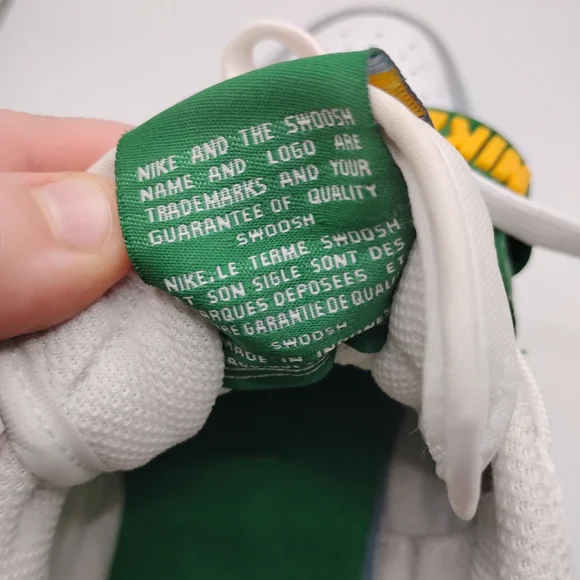 Jordan Legacys Kids White, Blue, and Green Sneakers